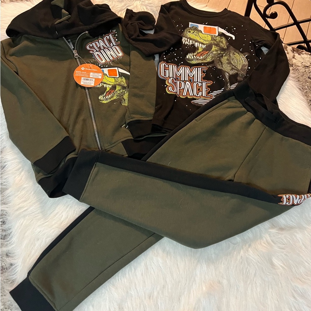 Kids Dinosaur Hoodie and Jogger Set